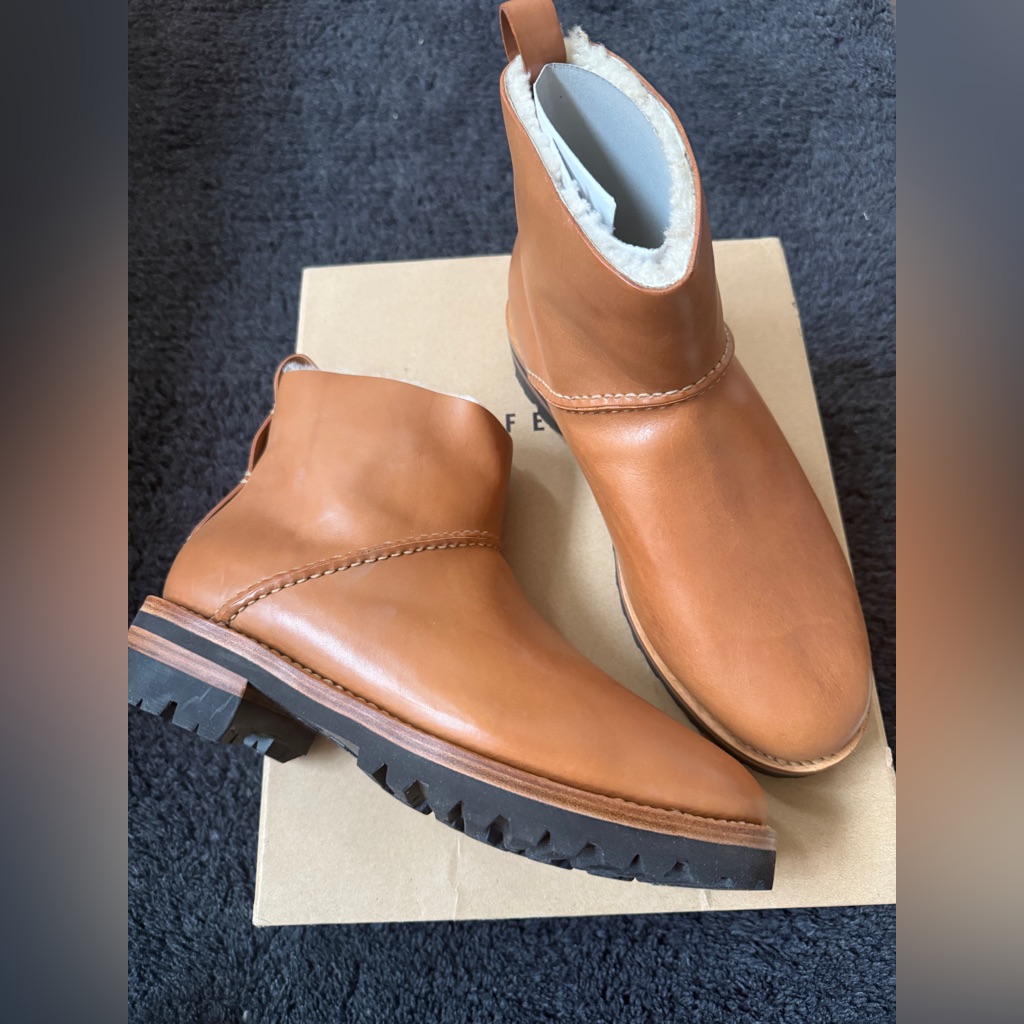 Feit Shearling Boot Limited Addition Men’s Leather Tan Boots